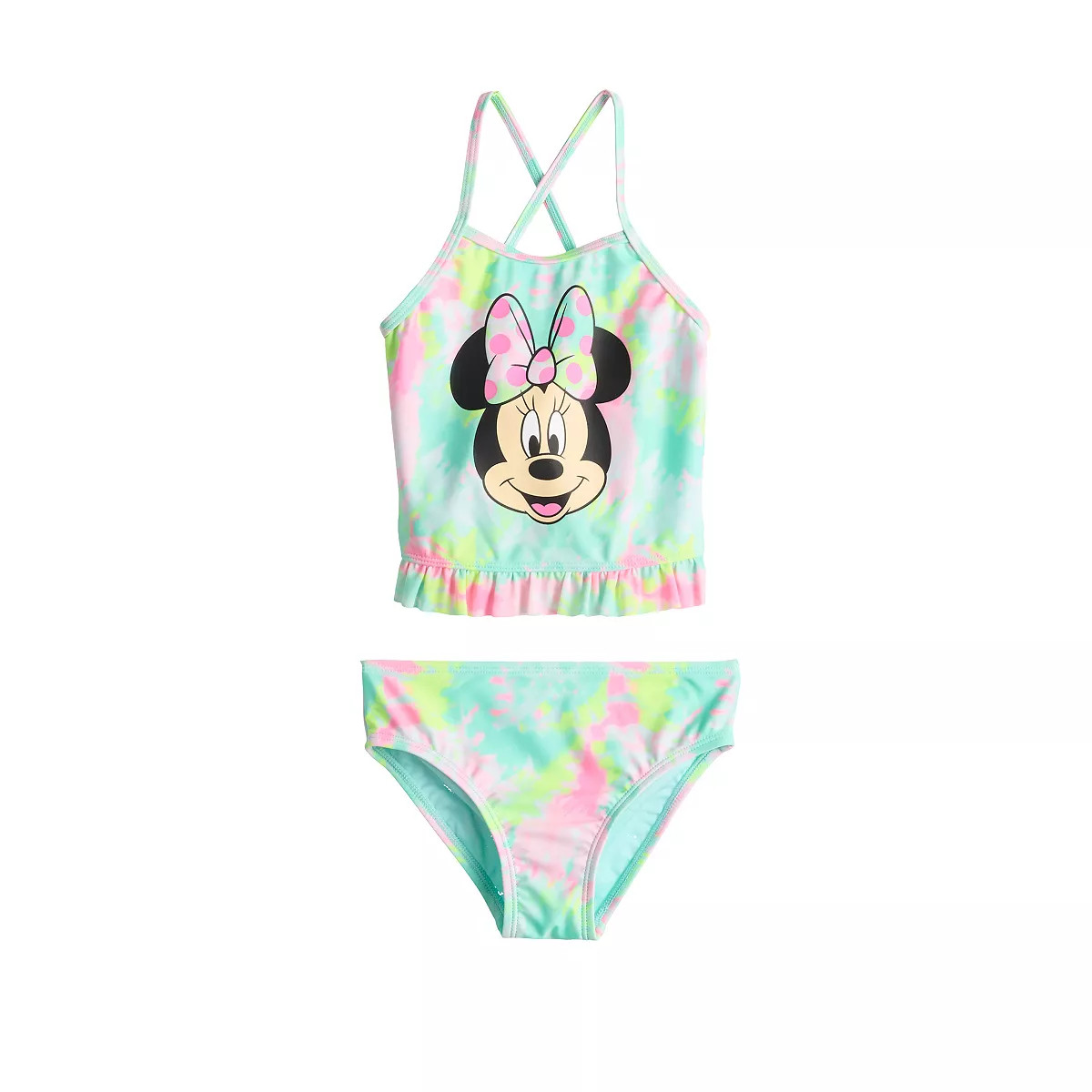 Disney's Minnie Mouse Toddler Girl 2-Piece Tankini Swimsuit Set | Kohl's