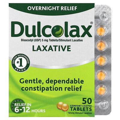 Dulcolax, Laxative, 50 Comfort Coated Tablets | iHerb