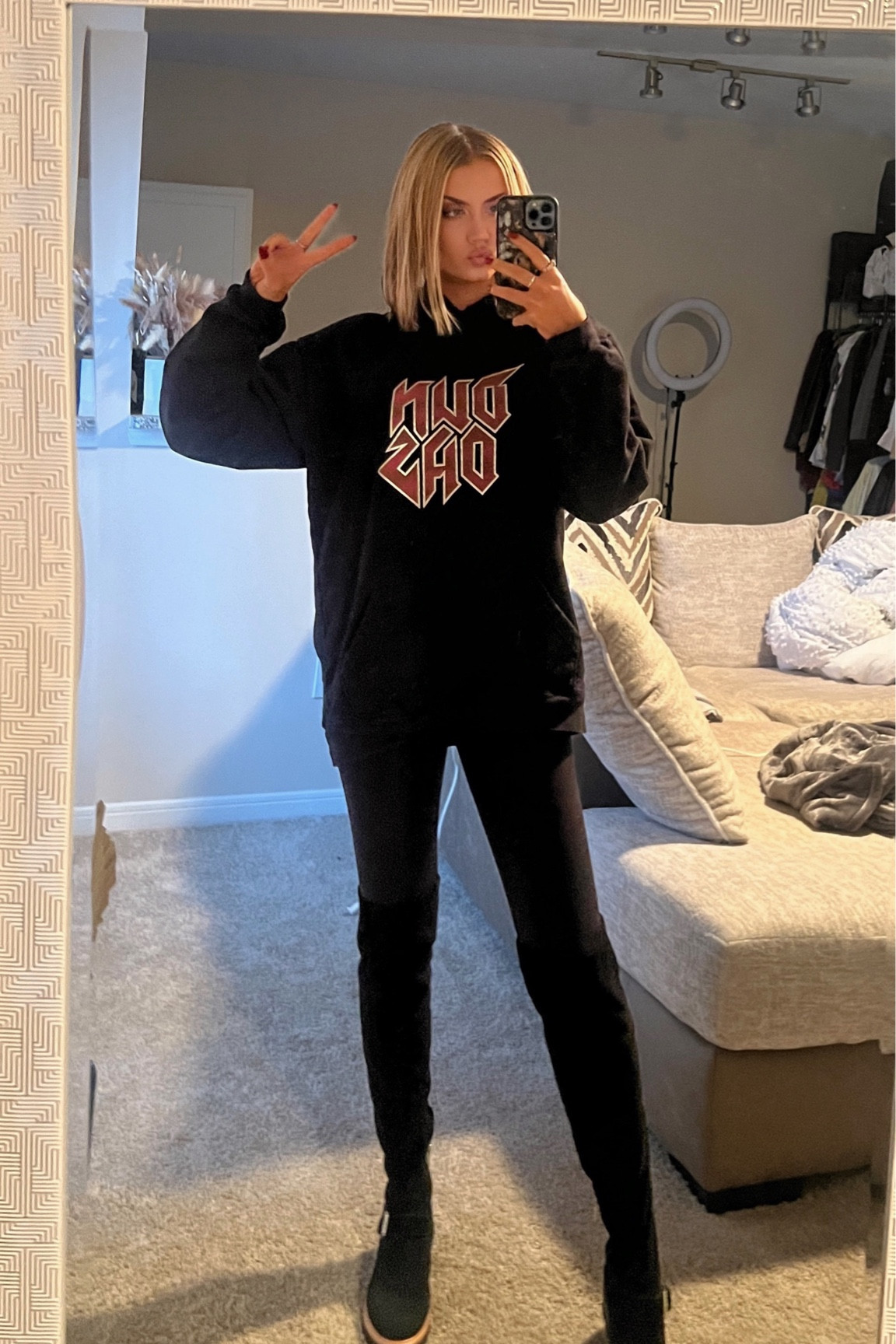Soccer Game Fit (hoodie is sold out but I linked similar ones)

black hoodie | oversized hoodie | leggings | black knee high combat boots 

#LTKsalealert