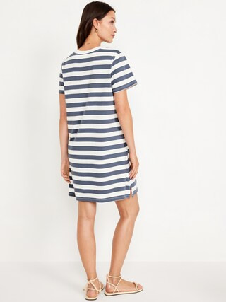 Crew-Neck Mini T-Shirt Dress | Old Navy (US)