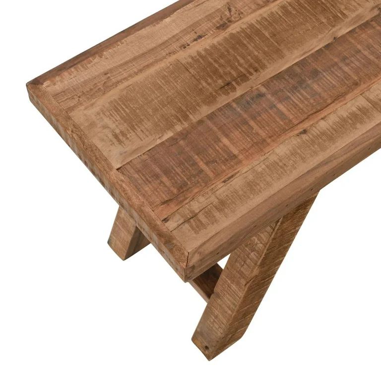 Reclamation 60" Rustic Reclaimed Solid Wood Dining Bench | Walmart (US)