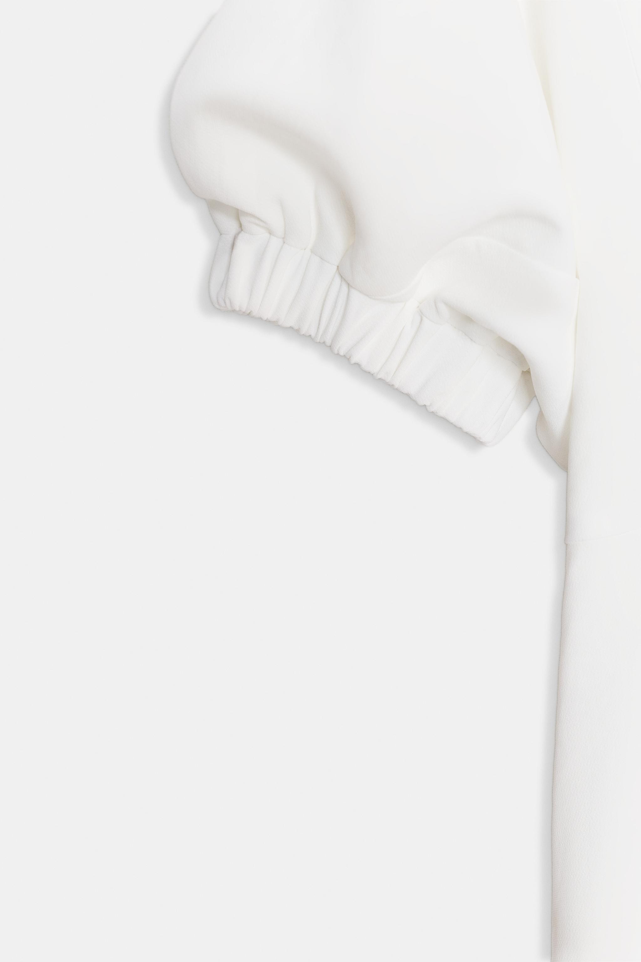 BALLOON SLEEVE MIDI DRESS | Zara US