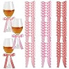 54 Pcs Twist Tie Bows 4.5×6 Inch Satin Ribbon Bows for Wine Glasses Candles Wreath Garland Gifts... | Amazon (US)