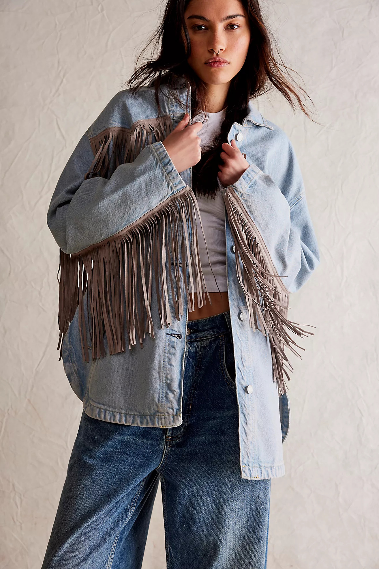 Fringe Out Denim Jacket | Free People (Global - UK&FR Excluded)