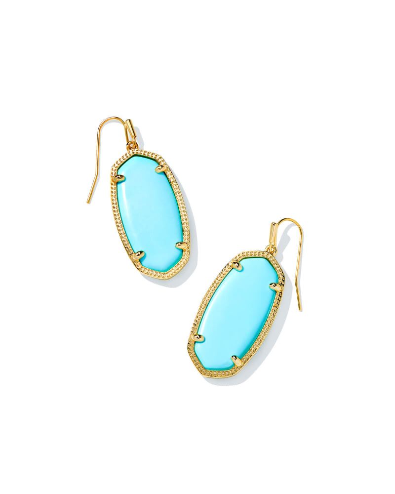 Kendra Scott Elle Gold Drop Earrings in Light Blue | Magnesite | Kendra Scott