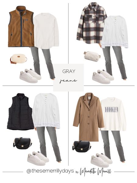 Winter Capsule 2022- 4 ways to style my favorite gray jeans 

These run TTS but if you are petite you could probably go down a size. I wear my normal size, 0/25 regular but they relax throughout the day. ( a little bit more than my other Levi’s) 

They are real denim, have a button front and high waist. 


#LTKstyletip #LTKSeasonal #LTKunder100
