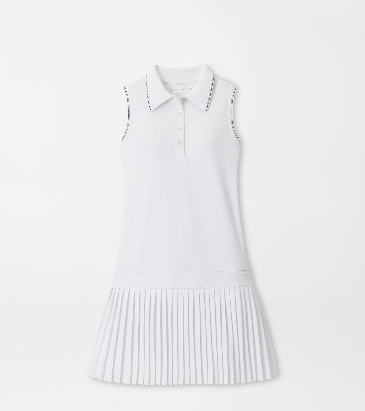 Mckane Drop Waist Pleated Dress | Peter Millar