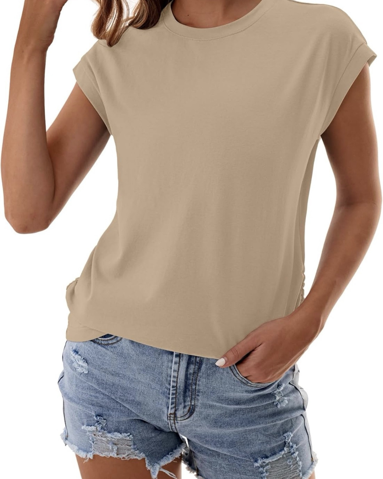 Basic Cap Short Sleeve Top. Save 45% with promo code, through 5/13 while supplies last. Style with a pair of jeans, pants, skirts, shorts, jackets, or anyway you want. Perfect for everyday wear. 

Was $12.99
Now $7.15 with promo code OLIRTU9R, other color option available. Apply code at checkout. 



#LTKootd #LTKSaleAlert #LTKWorkwear