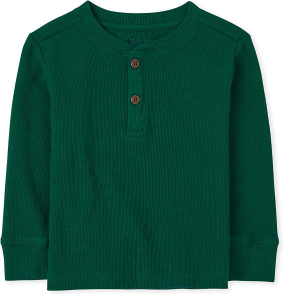 The Children's Place Baby Toddler Boys Long Sleeve Thermal Henley Top | Amazon (US)