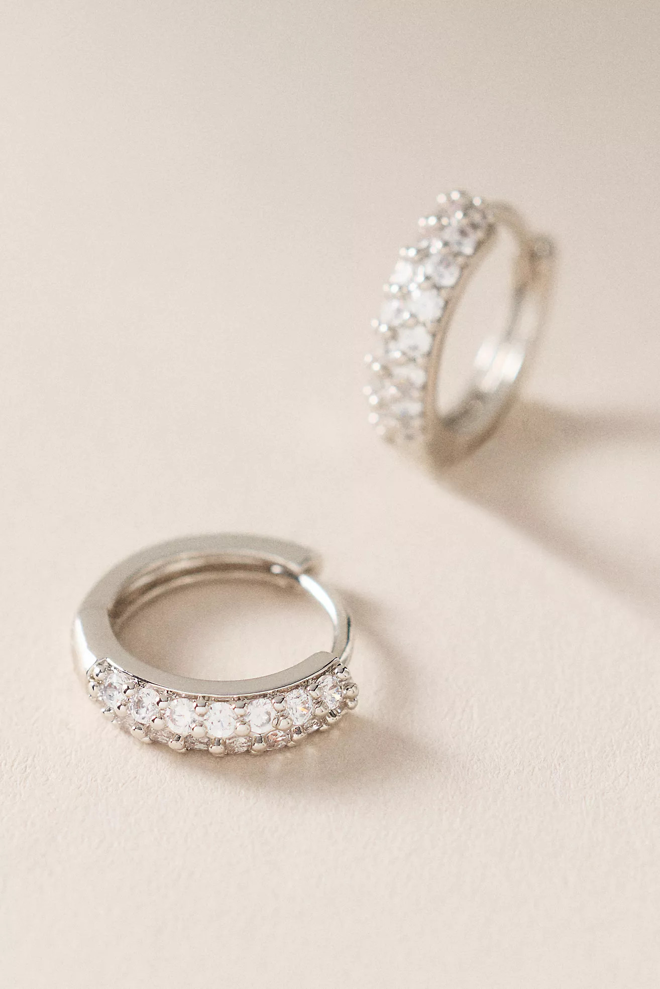 Luv Aj  Baby Pave Huggie Hoop Earrings | Anthropologie (US)