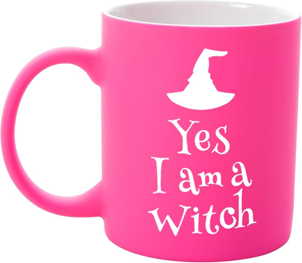 YES I AM A WITCH Milk Mug. Halloween themed ceramic mugs, Halloween, the best Halloween gifts for... | Amazon (US)