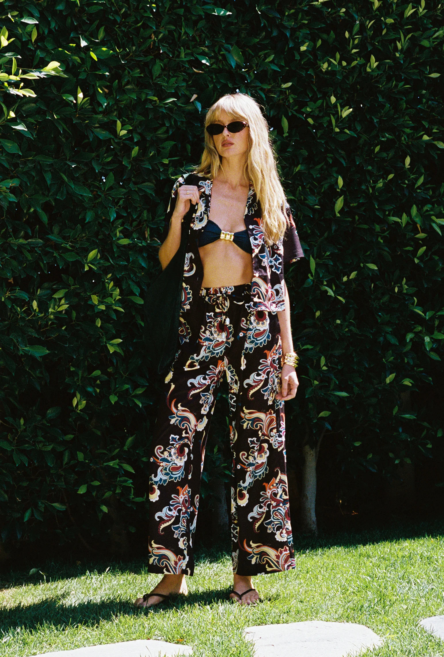 Esme Pant - Coffee Paisley | La Porte