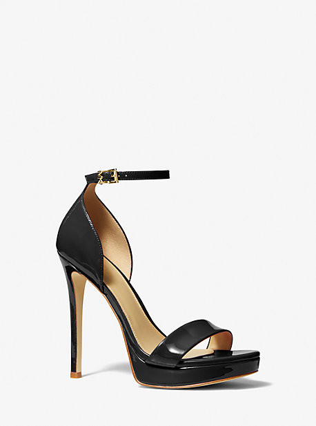 Jordyn Patent Leather Platform Sandal | Michael Kors US