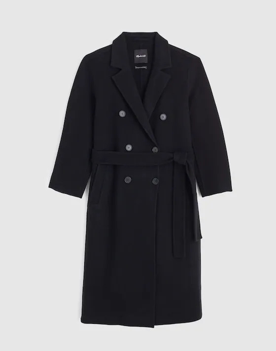 Double-Faced Brushed Long Coat | Madewell