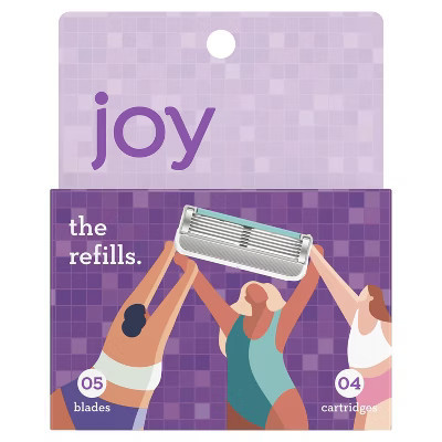 joy razor blade cartridge refill for women, 4 blade refills | Target