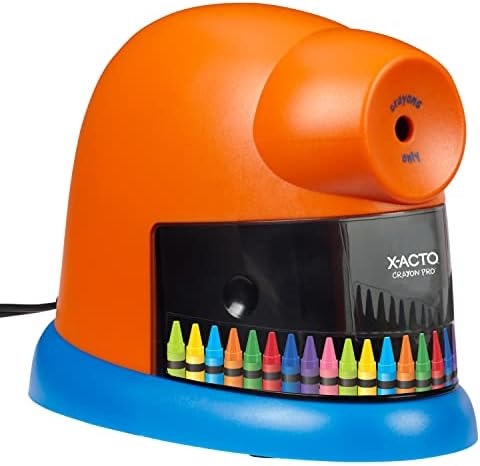 Amazon.com : X-ACTO Crayon Pro Electric Crayon Sharpener, Electric Sharpener with SafeStart Autom... | Amazon (US)