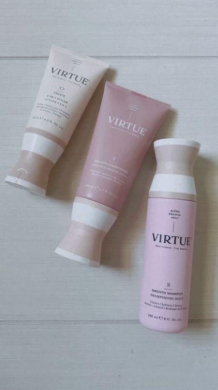 Virtue styler, smooth conditioner and shampoo with alpha keratin, it’s what my hairdresser recommends and I’ve had good results. 

#LTKFindsUnder50 #LTKOver40 #LTKBeauty