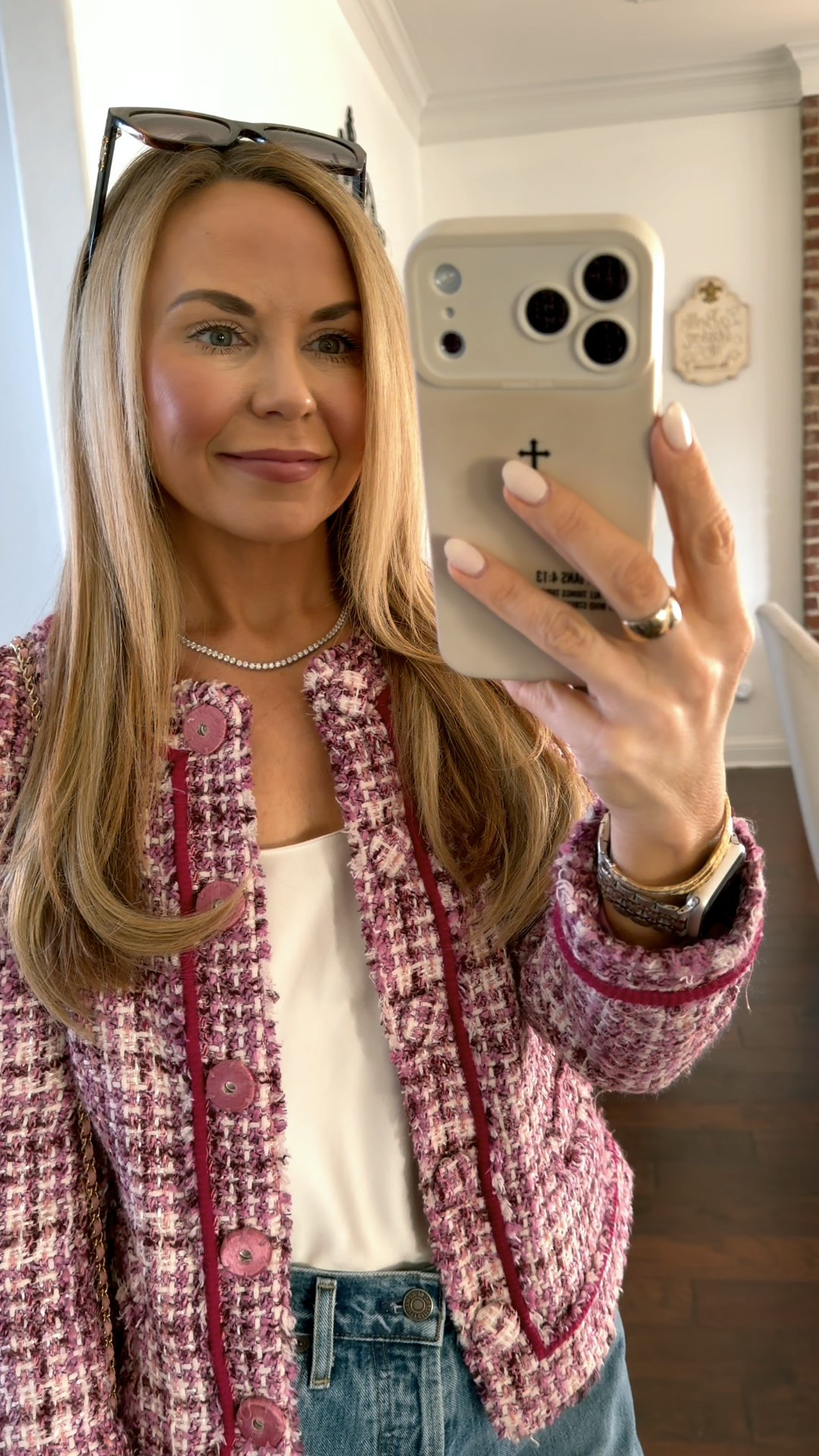 Linked similar Pink tweed blazers

#LTKPetite #LTKWorkwear #LTKootd