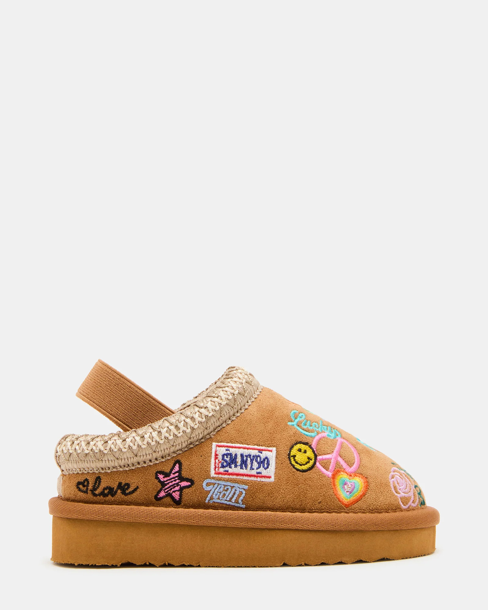 Toddlers' SELENA Cognac Multi Girls' Slip-On Mule Flat | Steve Madden (US)