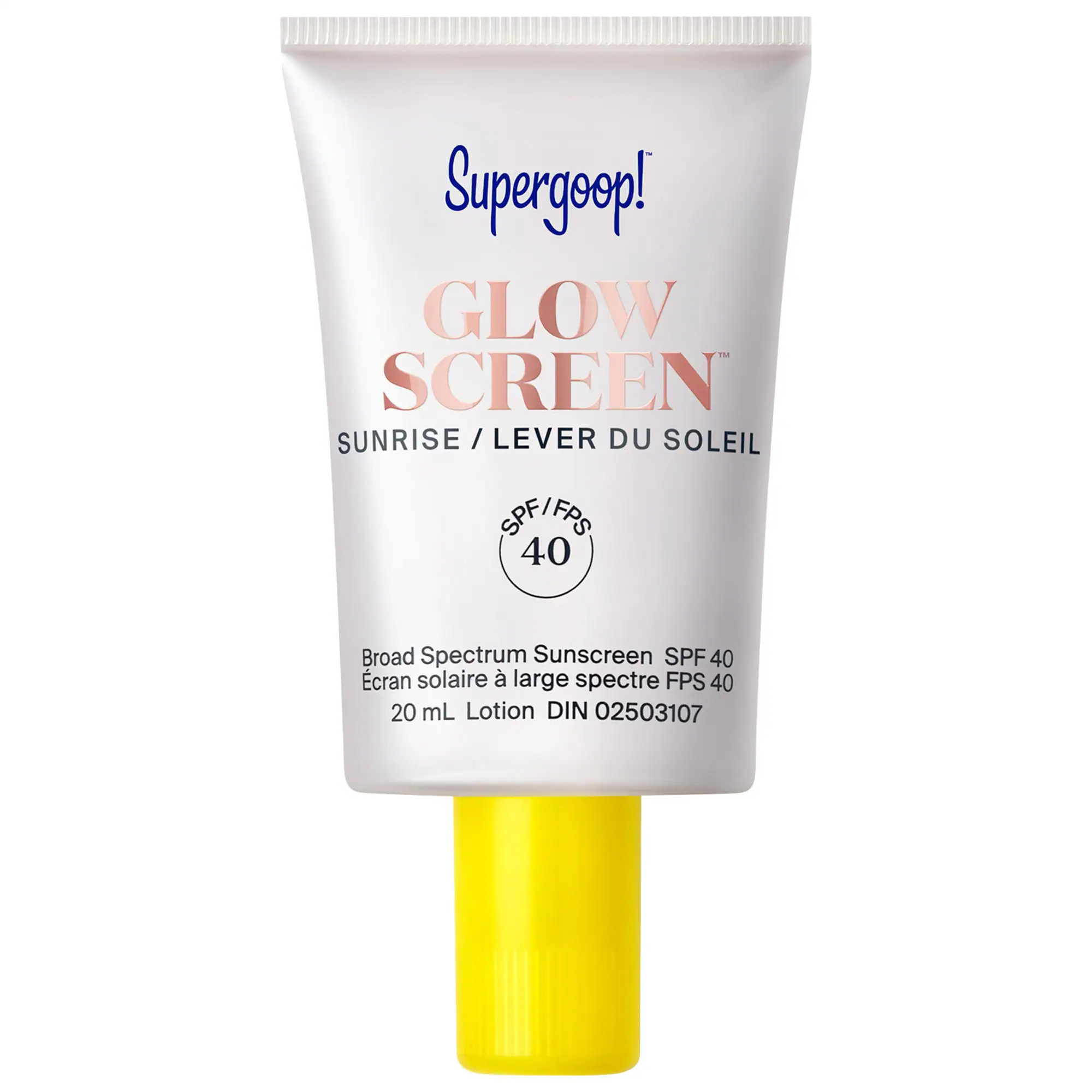 Supergoop! Mini Glowscreen SPF 40 Sunscreen with Hyaluronic Acid + Niacinamide 0.67 oz / 20 mL | Sephora (CA)
