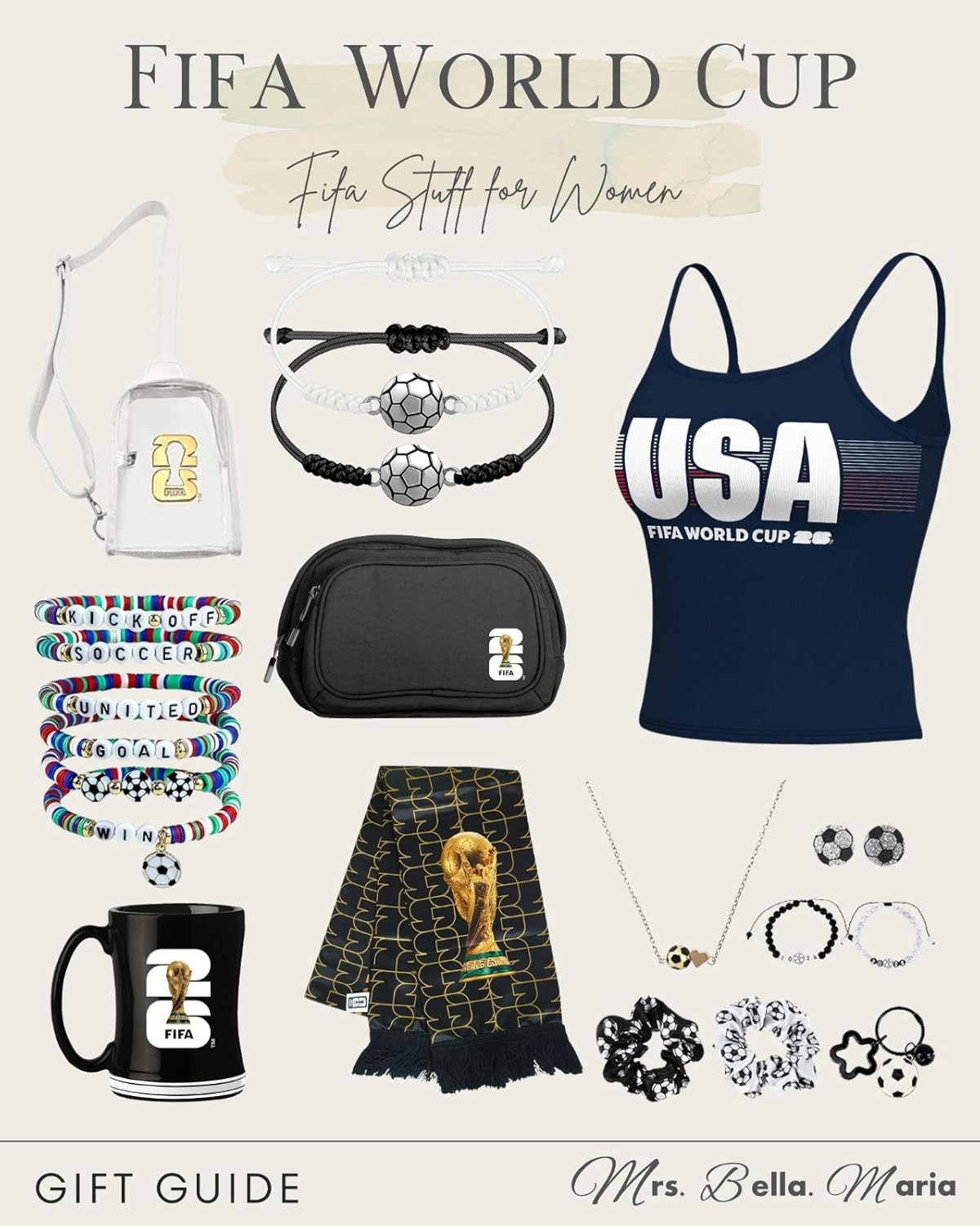 Exciting gifts for every fan! From scarves to tanks, these items are perfect for game days. Shop the look now! #FIFAWorldCup #GameDayGear
 

 #LTKActive #LTKU #LTKSaleAlert