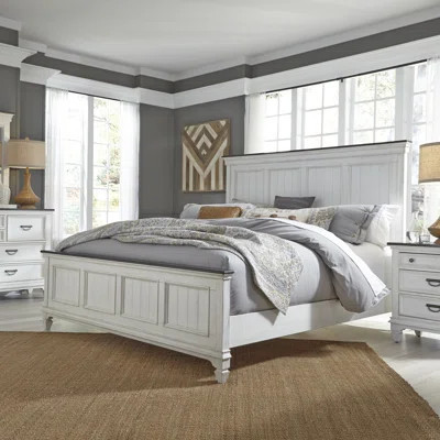 Colburn Panel Bed W/ Dresser & Mirror, Nightstand Set | Wayfair North America
