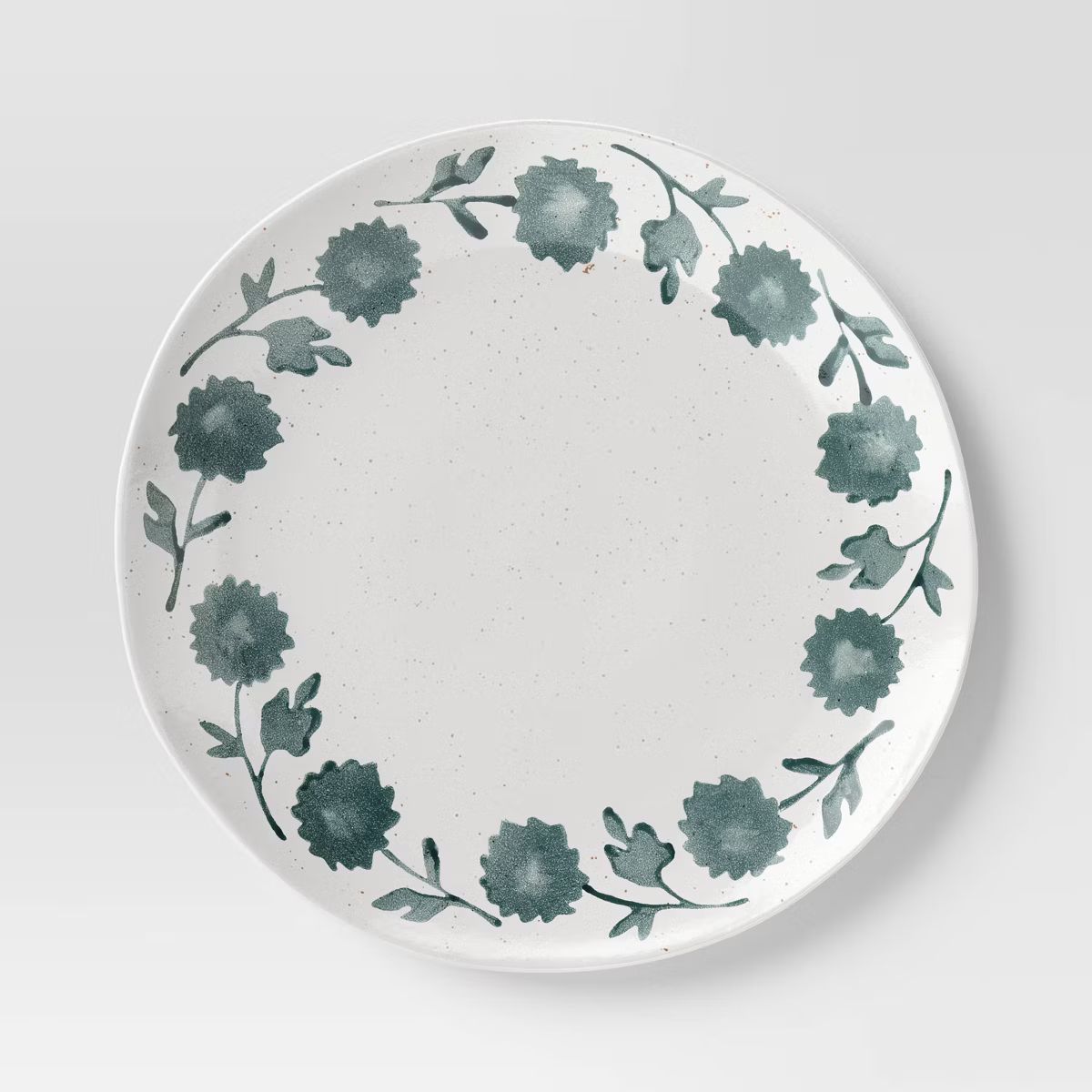 13.25"x13.25" Floral Stoneware Serving Platter - Threshold™ | Target