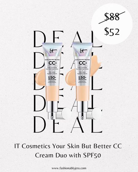 Obsessed with this IT cosmetics CC cream duo! Perfect time to add to your makeup collection! Great no makeup makeup product! 

#LTKFind #LTKbeauty #LTKsalealert