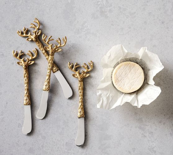 Stag Butter Knives - Set of 4 | Pottery Barn (US)