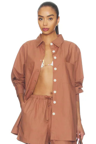vitamin A Nadia Shirt in Brown from Revolve.com | Revolve Clothing (Global)