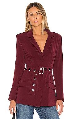 Lovers + Friends Wade Blazer in Wine Red from Revolve.com | Revolve Clothing (Global)
