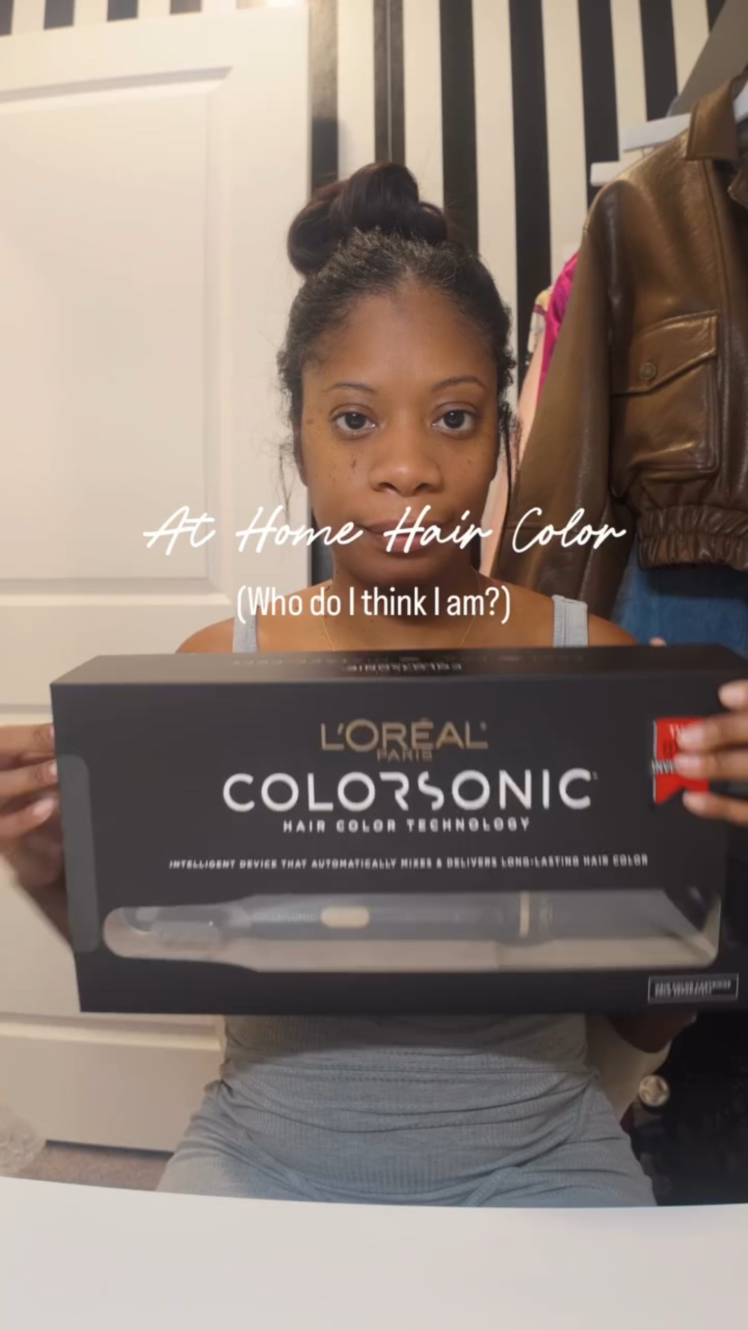 I’m low-key a kitchen beautician 💇🏾‍♀️
I tried this #colorsonicdevice by @lorealparis through #ltk and my review is mixed!

✅ Very easy to use 
✅ No mess, no drip 
❌ My device had a glitch

I would highly recommend if you want to extend your weeks between color appointments! ❤️

It is the perfect grab bag or white elephant gift for work holiday parties! 🎁