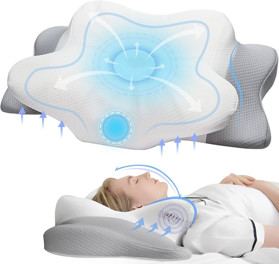 Cervical Pillow for Neck & Shoulder Pain Relief Sleeping - Ergonomic Contour Pillows - Memory Foa... | Amazon (US)