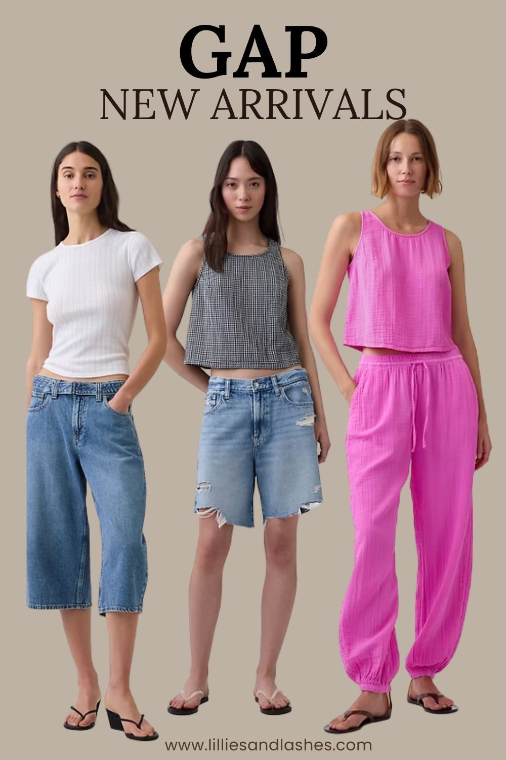New arrivals for spring and summer at Gap! Denim culottes, gauze barrel leg and jogger pants, Bermuda shorts 

#LTKSeasonal