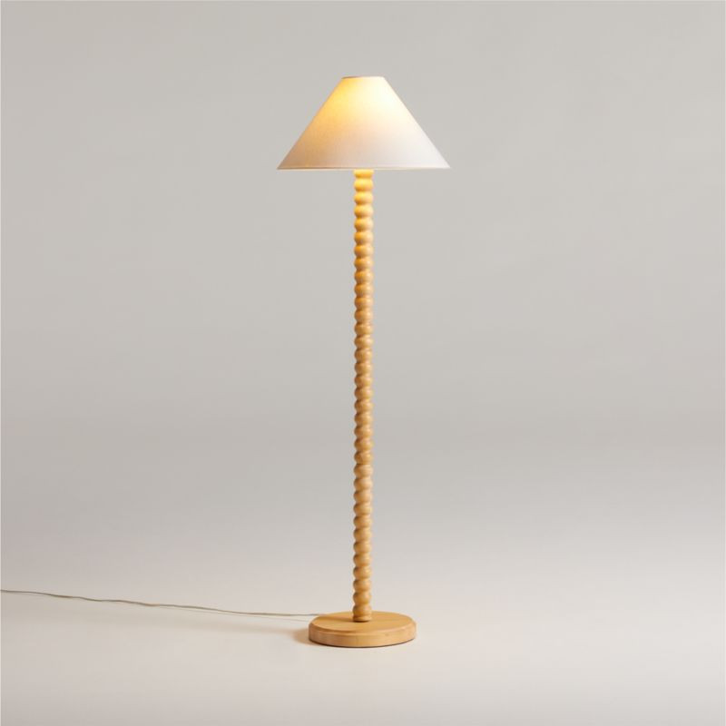 Jenny Lind Maple Wood Kids Floor Lamp | Crate & Kids | Crate & Barrel