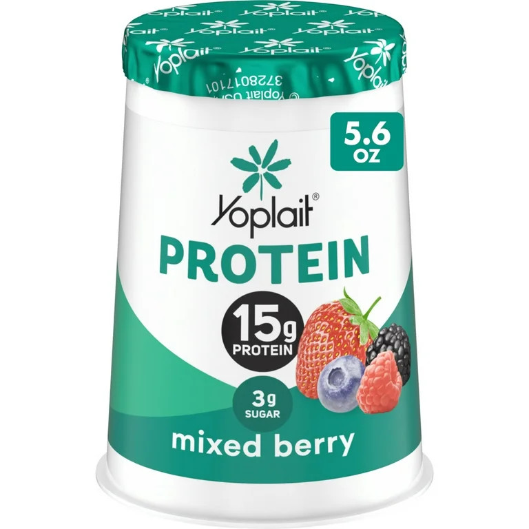 Yoplait Protein Yogurt Cultured Dairy Snack Cup, Mixed Berry Flavored, 5.6 oz | Walmart (US)