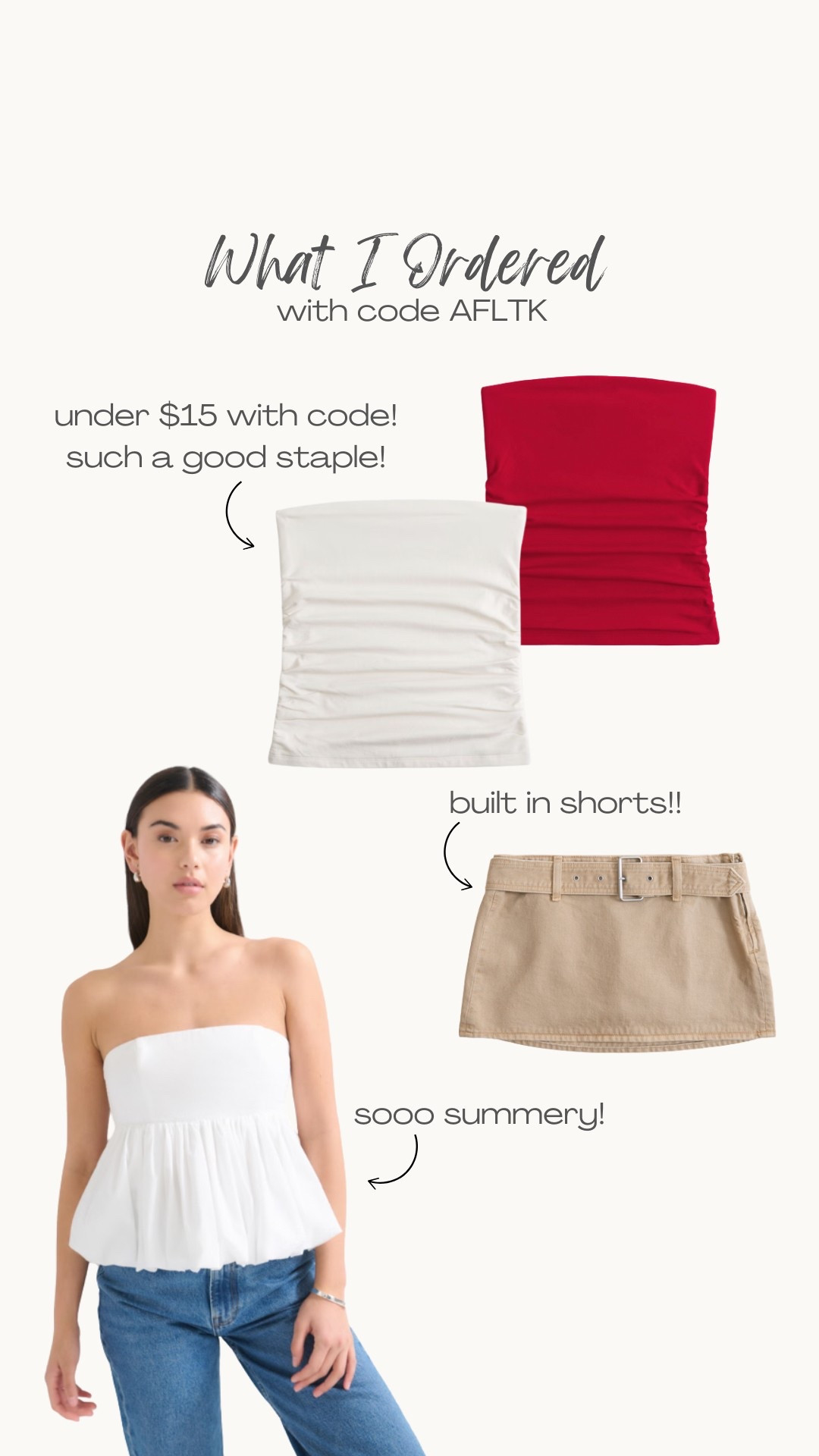 use code AFLTK for an extra 25% off! their skorts usually run large so i sized down to an xs! reviews for the peplum top also say it runs large! got my usual size small in the tube tops because i already have one in black and LOVE it!

#LTKFindsUnder50 #LTKSpringSale #LTKFindsUnder100
