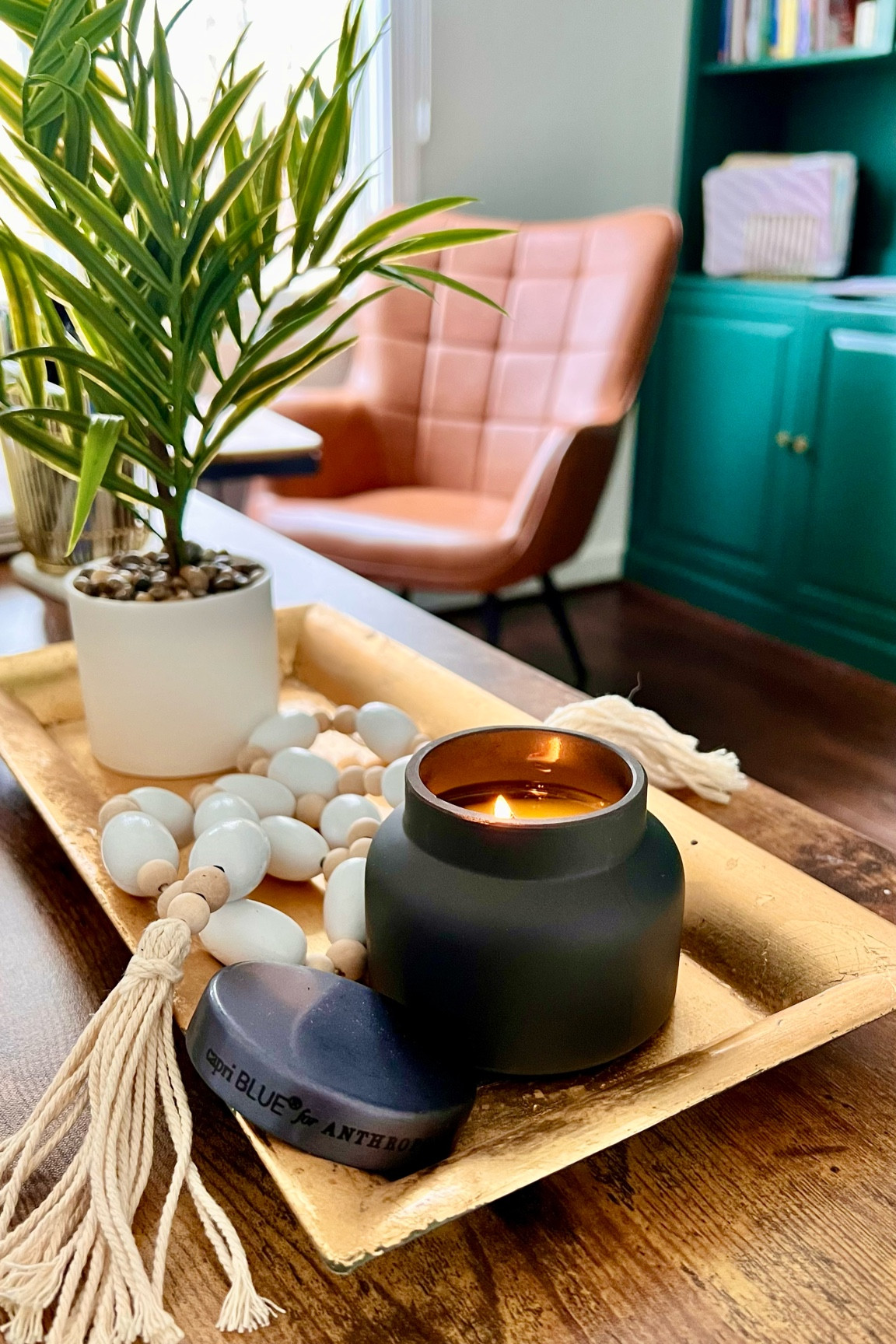 #WFH home-office must-have: the perfectly scented candle 🕯️My favorite- Capri Blue in Volcano. This matte black design is exclusively at Anthropologie! 

#LTKhome #LTKunder50