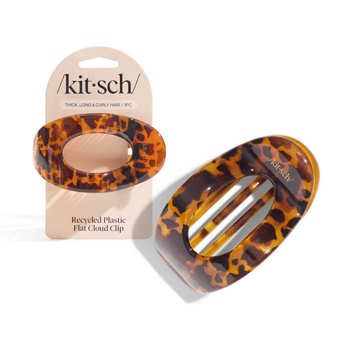 Kitsch Large Flat Cloud Hair Claw Clip - Tortoise | Target