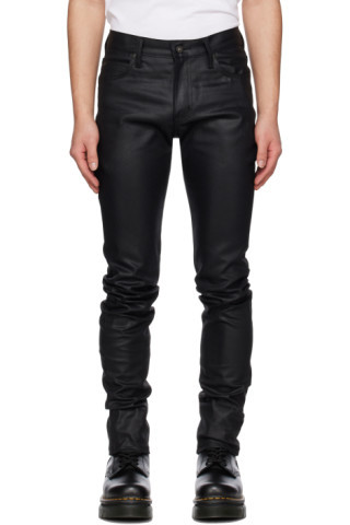 Naked & Famous Denim - Black Super Guy Jeans | SSENSE