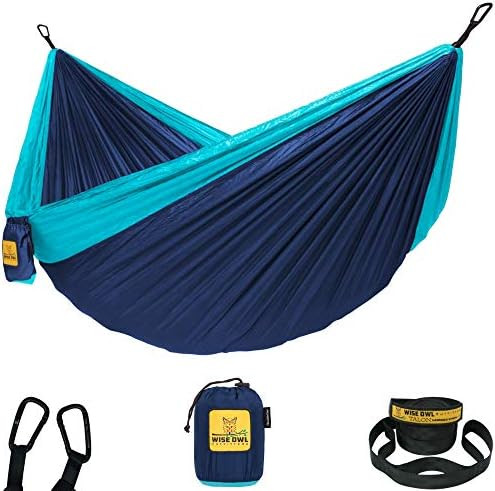 Wise Owl Outfitters Camping Hammock – 500lbs Portable Hammock with Tree Straps - Travel, Backpa... | Amazon (US)