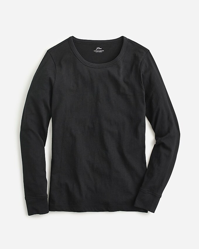 Vintage cotton crewneck long-sleeve T-shirt | J. Crew US