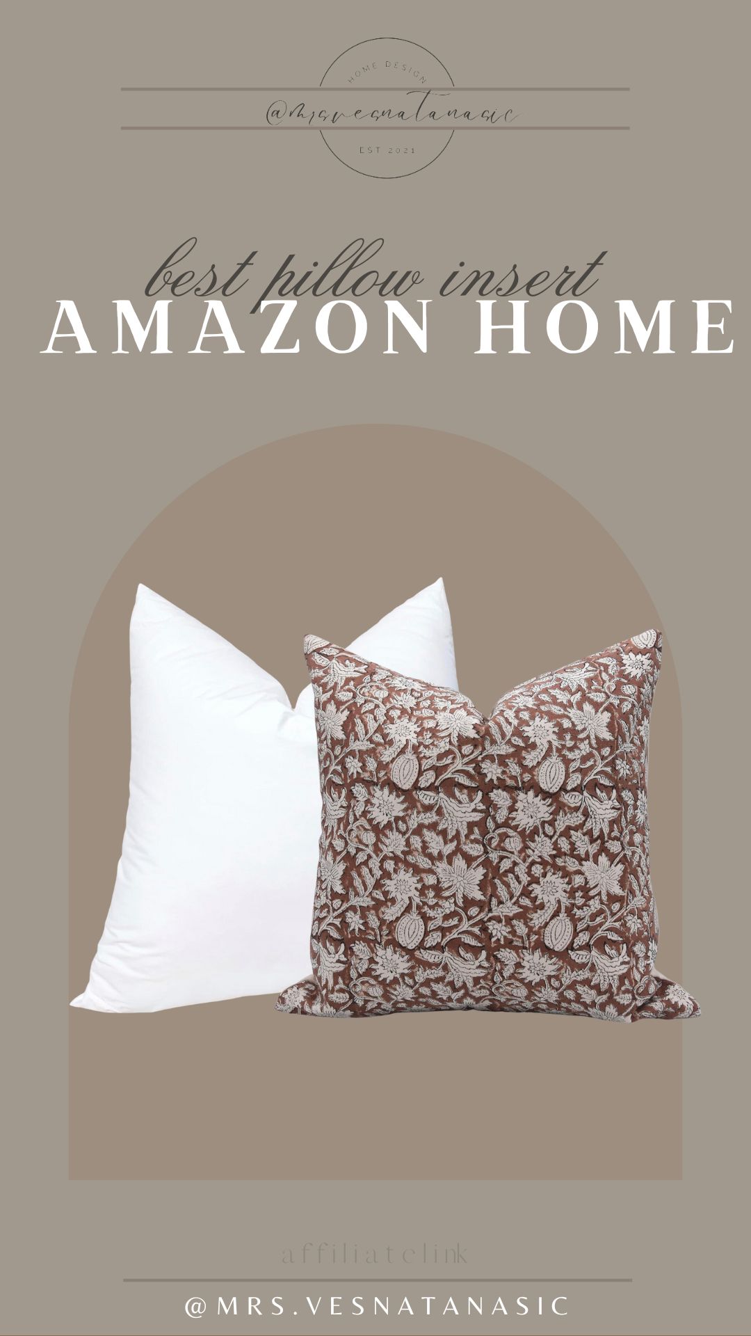 The best pillow inserts! Remember to size up in your insert. | Amazon (US)