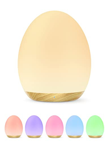 Night Light for Kids, Baby Egg Light with 7 Colors Changing Mode & Stepless Dimming, Nursery Nigh... | Amazon (US)