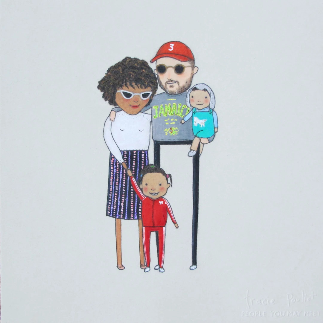 custom family portrait | hand drawn original portrait | unique gift | birthday gift | anniversary... | Etsy (US)