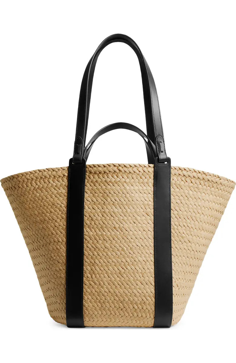 COACH Medium Straw Pocket Tote | Nordstrom | Nordstrom