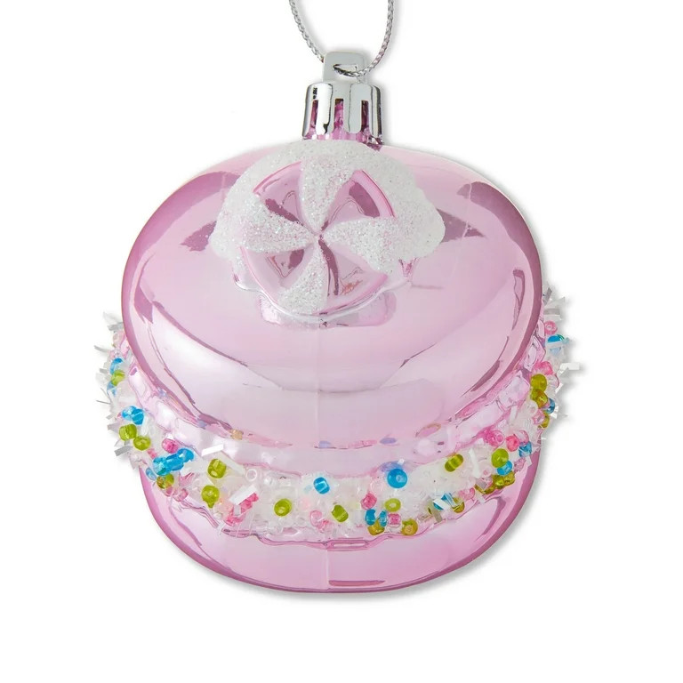 Pearl Pink Macaron Christmas Ornament, 3", by Holiday Time | Walmart (US)