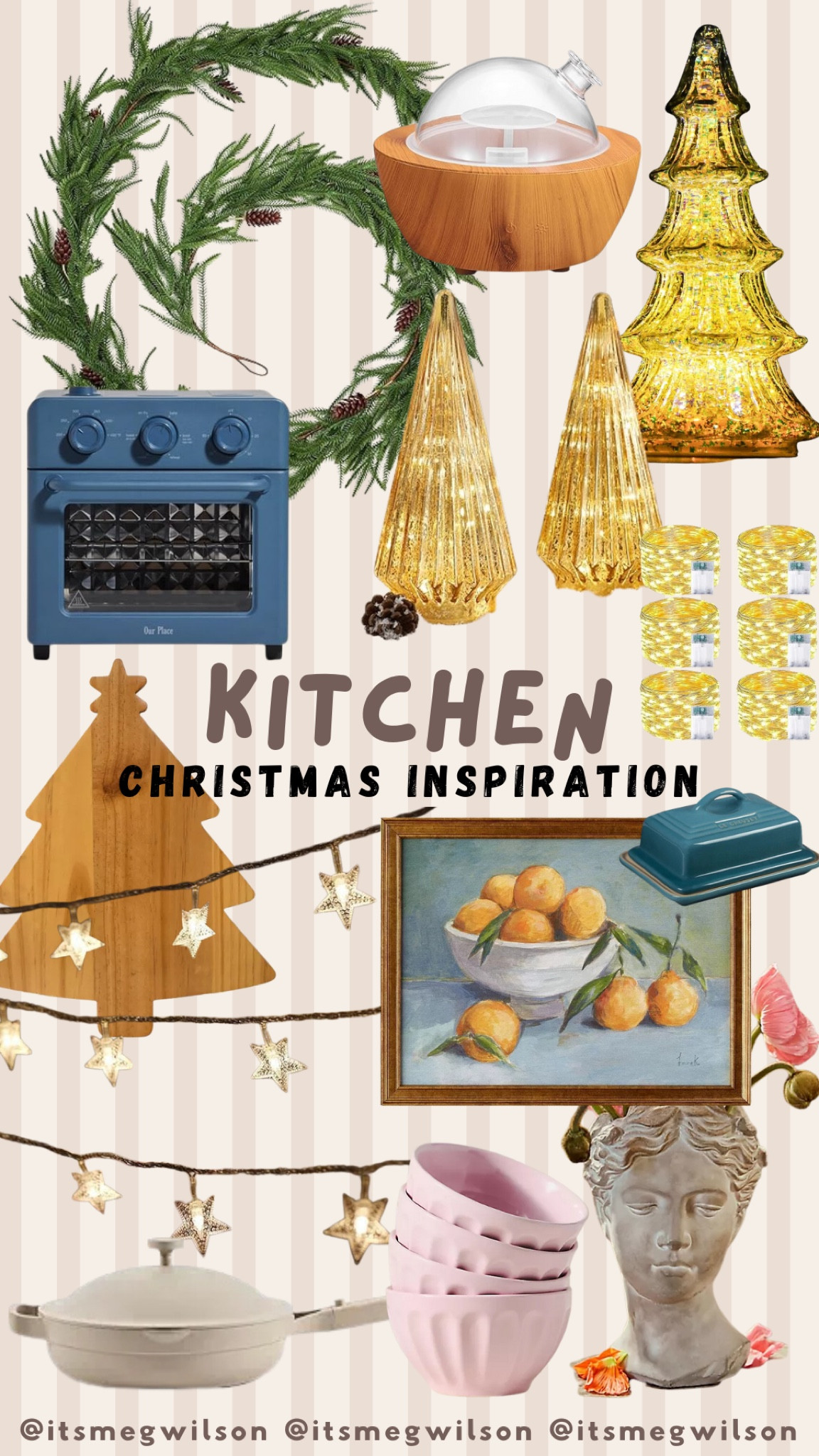 Christmas inspiration for the kitchen!  - added a few little touches of Christmas  

#LTKHome #LTKHoliday #LTKSeasonal