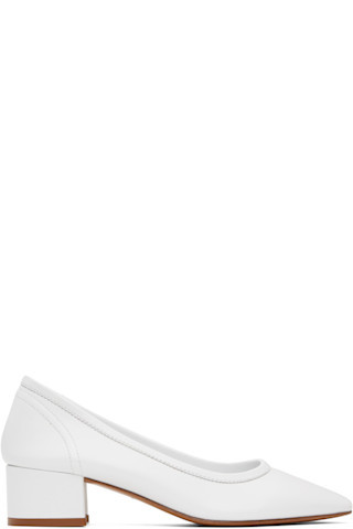 White Roberta Heels | SSENSE