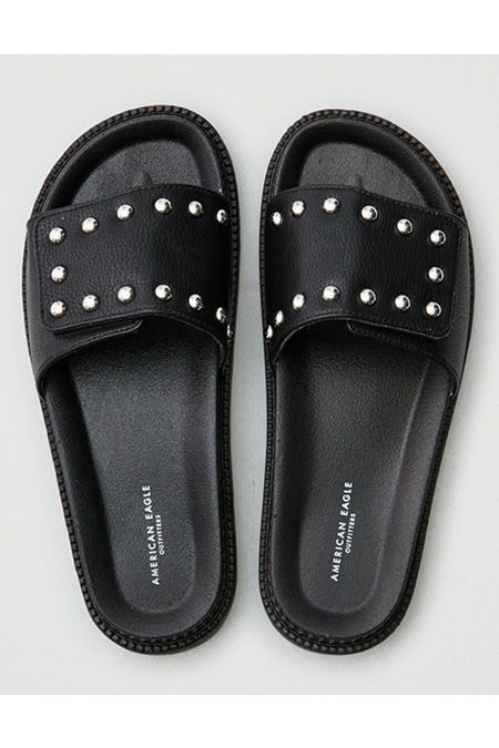 AE Stud Velcro Strap Pool Slide | American Eagle Outfitters (US & CA)
